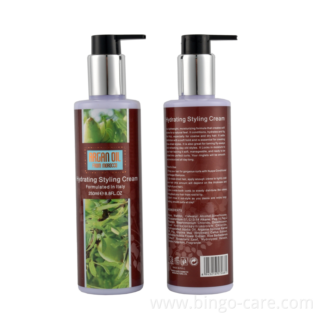 Nourish Curl Hair Care Hydrating strong hold Styling cream